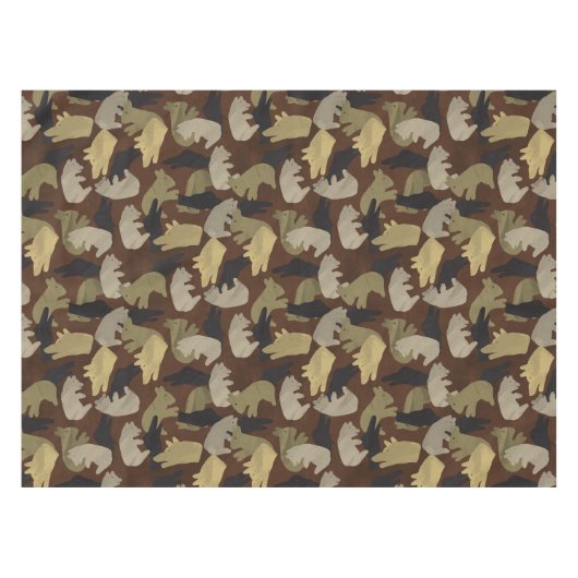 Nappe Camouflage animal Silhouette Brown (Devant (Horizontal))