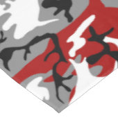 Nappe Camouflage rouge et gris Votre nom Personnaliser (Angle)