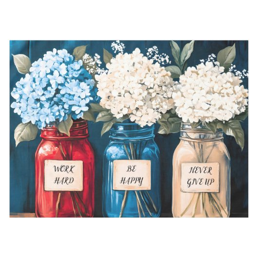 Nappe Campagne Vintage en floraison Hydrangea Trio (Devant (Horizontal))