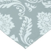 Nappe Canard Rococo Motif Damassé Œuf Bleu+Turquoise (Angle)