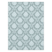 Nappe Canard Rococo Motif Damassé Œuf Bleu+Turquoise (Devant)