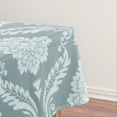 Nappe Canard Rococo Motif Damassé Œuf Bleu+Turquoise (In Situ)