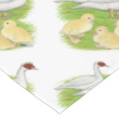 Nappe Canards Famille Muscovy Blanc (Angle)