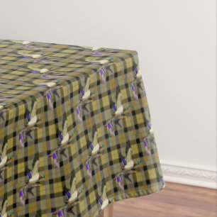 Nappe Canards Majards Sur Plaid