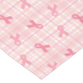 Nappe Cancer du sein Pink Ribbon Plaid Motif (Angle)