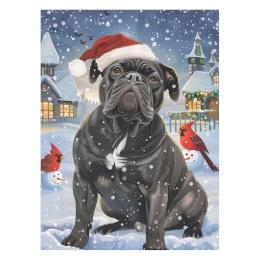 Nappe Cane Corso Winter Wonderland Noël Joie (Devant)