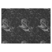 Nappe Capricorne Constellation Hevelius 1690 sur Noir (Devant (Horizontal))