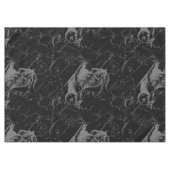 Nappe Capricorne Constellation Hevelius 1690 sur Noir (Devant (Horizontal))