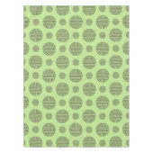 Nappe Caractère de longévité chinois Shou vert jade (Devant)