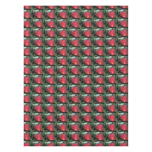 Nappe Caravane minuscule gitane rouge customisée (Devant)