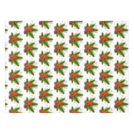 Nappe Cardinal chanteur Noël Noël Tablecoth (Devant (Horizontal))