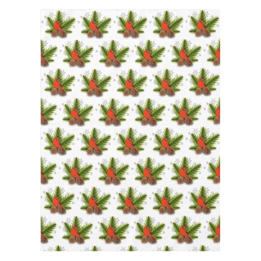 Nappe Cardinal chanteur Noël Noël Tablecoth (Devant)