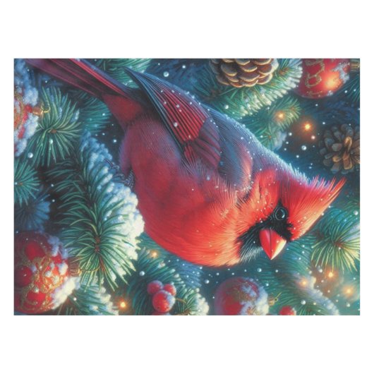 Nappe Cardinal de Noël/hiver (Devant (Horizontal))