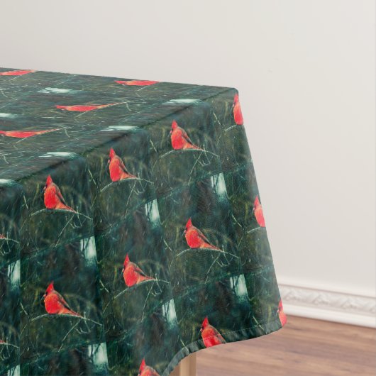 Nappe Cardinal d'hiver en tempête de neige - Amélioré (In Situ)