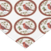 Nappe cardinal vintage moderne de bois d'hiver (Angle)