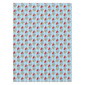 Nappe Cardinaux de Noël mignons et Baies rouges modélisé (Devant)