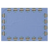 Nappe Cardinaux et lumières de Noël Neige d'hiver (Devant (Horizontal))