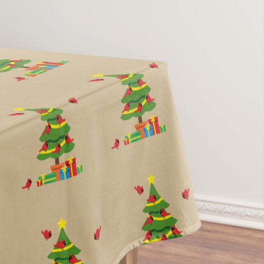 Nappe Cardinaux rouges - Merrier de Noël passé ensemble (In Situ)