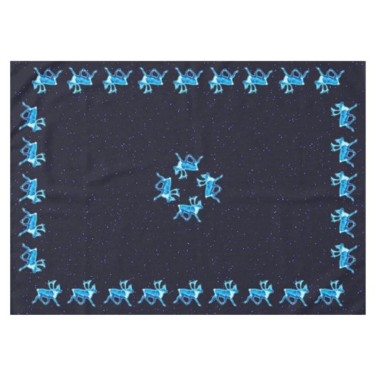 Nappe Caribou bleu (rennes) (Devant (Horizontal))