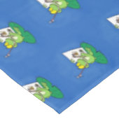 Nappe Caricature amusante de grenouille verte (Angle)