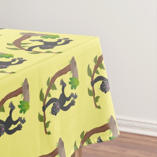 Nappe Caricature de bébé gorille joyeux (In Situ)