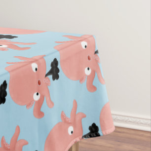 Nappe Caricature de bébé pieuvre rose mignonne humour