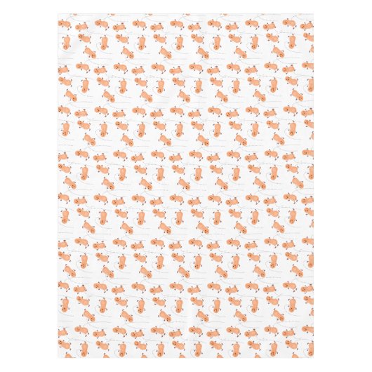 Nappe Caricature de cacahuètes joyeux sautillant (Devant)
