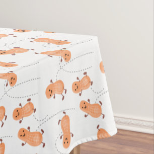 Nappe Caricature de cacahuètes joyeux sautillant