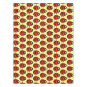 Nappe Caricature de coccinelle rouge joyeux (Devant)