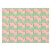 Nappe Caricature de cochon mignon (Devant (Horizontal))
