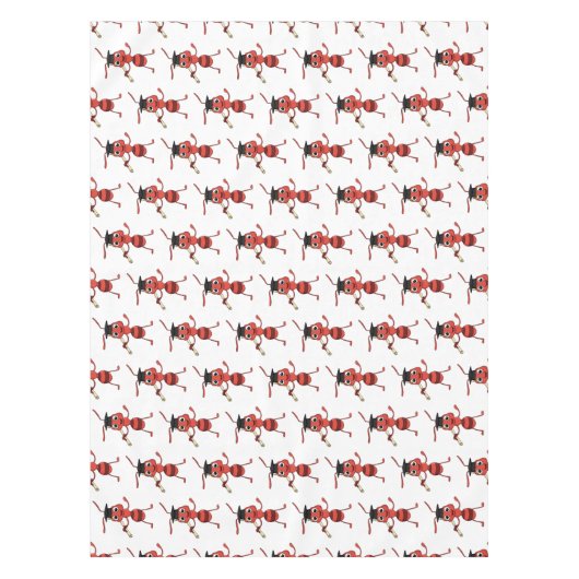 Nappe Caricature de fourmi rouge joyeux (Devant)