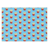 Nappe Caricature de frites Cute kawaii fast food (Devant (Horizontal))