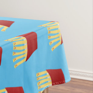 Nappe Caricature de frites Cute kawaii fast food