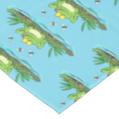 Nappe Caricature de grenouille vert mignon (Angle)