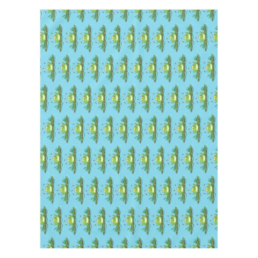 Nappe Caricature de grenouille vert mignon (Devant)