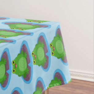 Nappe Caricature de grenouille verte mignonne