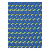 Nappe Caricature de lézard de caméléon vert joyeux (Devant)