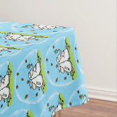 Nappe Caricature de moutons mignons amis et papillons (In Situ)