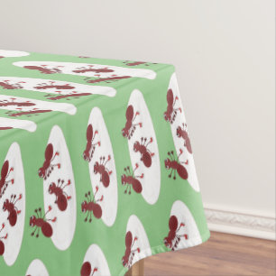 Nappe Caricature de patinage sur glace de Happy red four