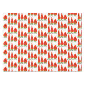 Nappe Caricature de piments chantants mignons (Devant (Horizontal))