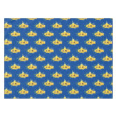 Nappe Caricature de poisson sous-marin jaune mignon (Devant (Horizontal))