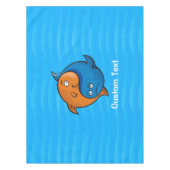 Nappe Caricature de poisson Yin Yang (Devant)