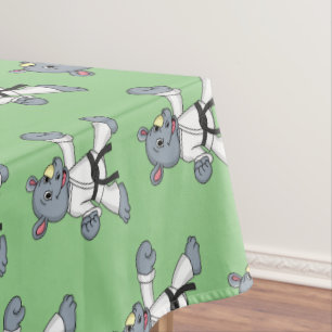 Nappe Caricature de rhino kung fu