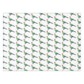 Nappe Caricature de turaco à crête rouge (Devant (Horizontal))