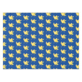 Nappe Caricature d'oiseau canari jaune chantant mignon (Devant (Horizontal))