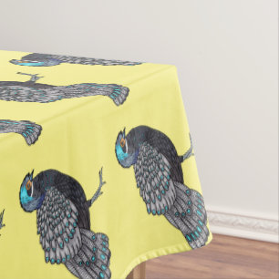 Nappe Caricature d'oiseau de faisan paon de Bornéo