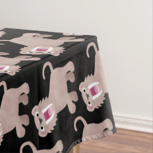 Nappe Caricature du tigre mignon Saber Toothed Smilodon