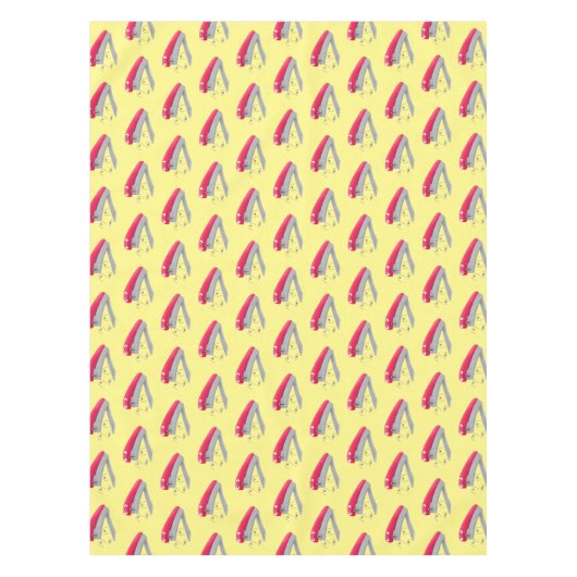 Nappe Caricature en agrafeuse rouge pâle (Devant)
