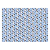 Nappe Caricature en bleu bouffin joyeux (Devant (Horizontal))