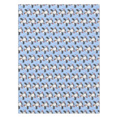 Nappe Caricature en bleu bouffin joyeux (Devant)